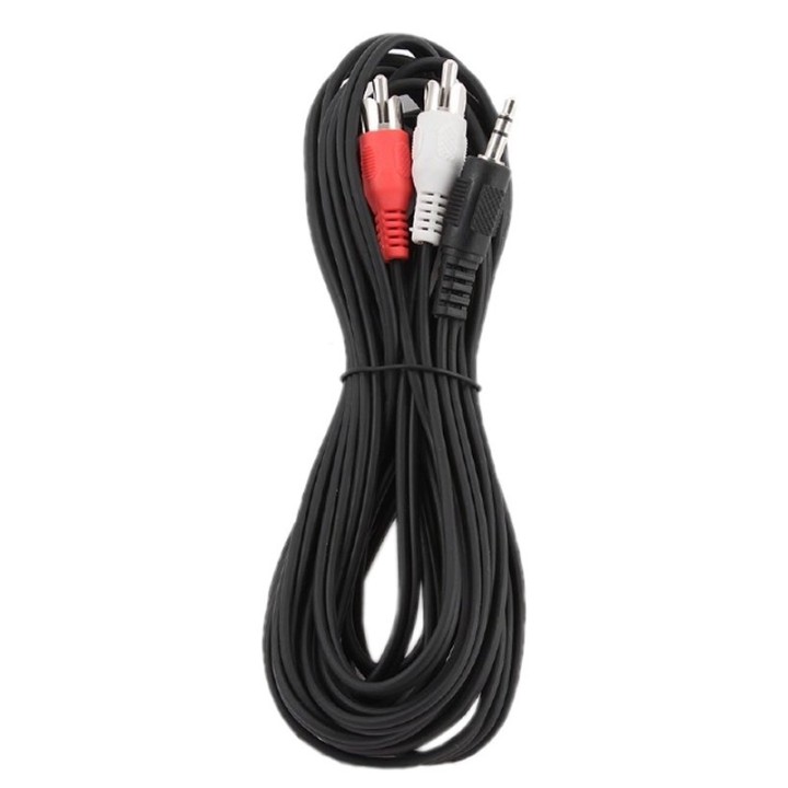 gembird cable audio mjack rca m/m 5 mts