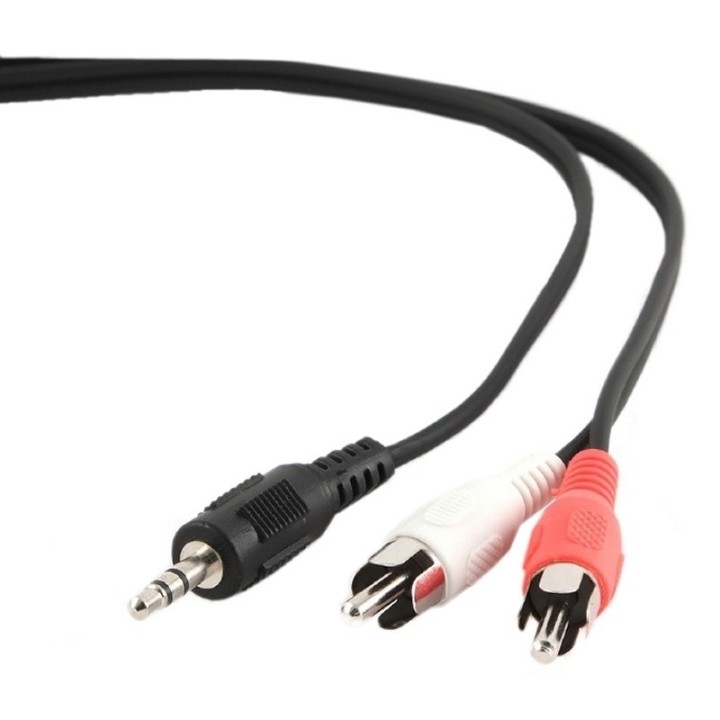 gembird cable audio mjack rca m/m 5 mts
