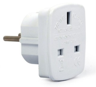 adaptador alimentacion gembird ca para uk a schuko ue 7.5a