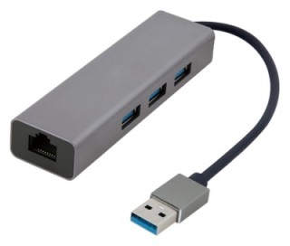 adaptador de red gembird usb am gigabit con hub de 3 puertos usb 3.0