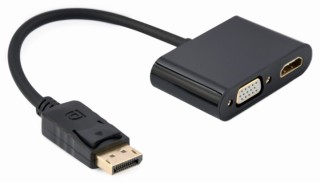 display gembird port macho a hdmi hembra + cable adaptador vga hembra negro