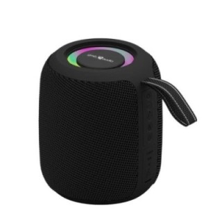 gembird altavoz bt efecto luz led rgb negro