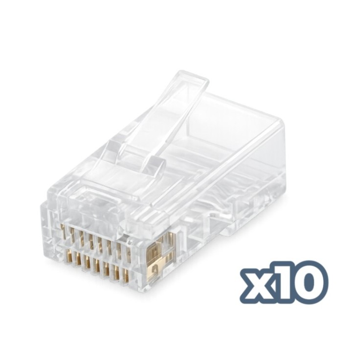 phasak conector phasak rj 45 cat. 6 utp  10 unid  phk 45c6