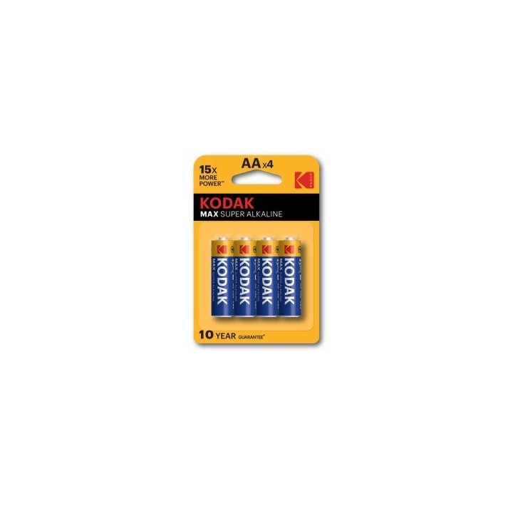 pilas aa kodak super alcalina max lr6 2800 mah pack 4 unidades   ecotasas incluidas  30952867