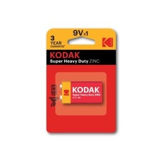 pilas 9v kodak extra heavy duty zinc 9v 1 unidad 250 mah 1.5v  ecotasas incluidas