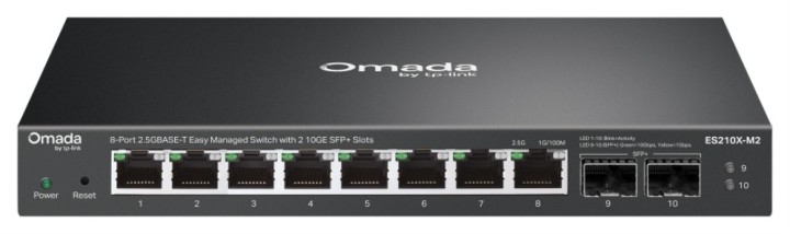 switch omada es210x m2 8 port easy managed switch with 2 10ge sfp+ slots