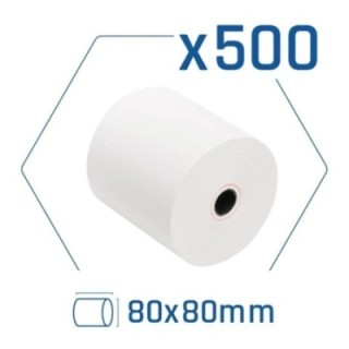 pack 500 rollos papel t?rmico sin bpa 80x80mm