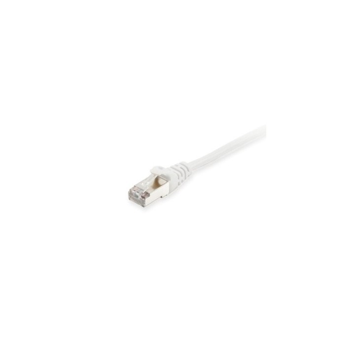 latiguillo apantallado s/ftp cat.6 libre halogenos 0.15m color blanco  equip 615511