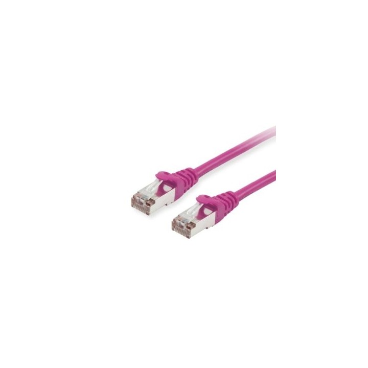 latiguillo apantallado cat.6a s/ftp lsoh 0.15m color purple equip 615551