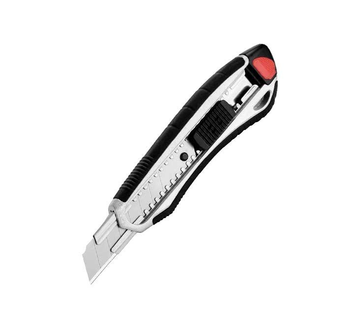 el cutter "alluminium alloy" se caracteriza por su ligera carcasa de aluminio y su empunadura suave