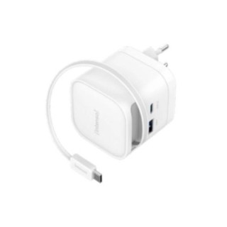 intenso cargador gan w65acic retr?ctil blanco