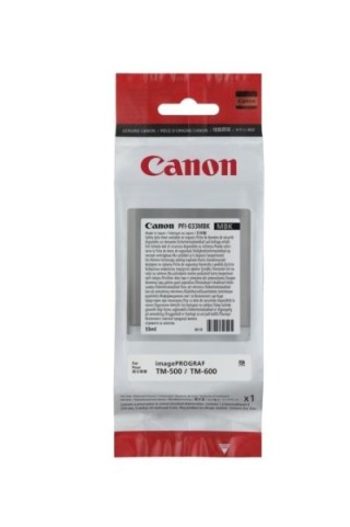 canon cartucho tinta canon pfi   033 negro mate
