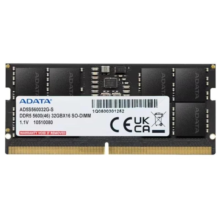 adata ram ad5s560032g s 32gb 5600mhz ddr5 sodimm