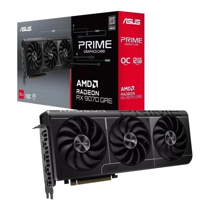 asus vga amd prime rx9070gre o12g ddr6