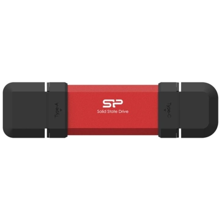 sp memoria usb ds72 250gb usb a+c 3.2 gen2 rojo