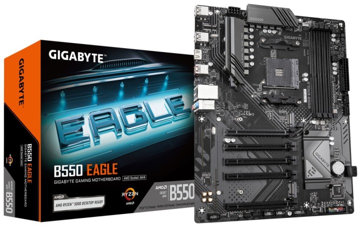 placa base gigabyte b550 eagle 4x ddr4