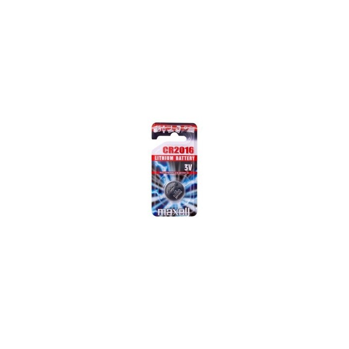 pilas cr2016 maxell cr2016 b1 gd 3v blister 1 unidad  ecotasas incluidas