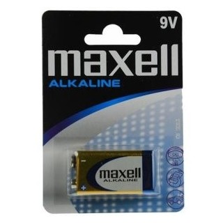 pilas 6lr61 maxell lr09 b1 gd 9v blister 1 unidad  ecotasas incluidas