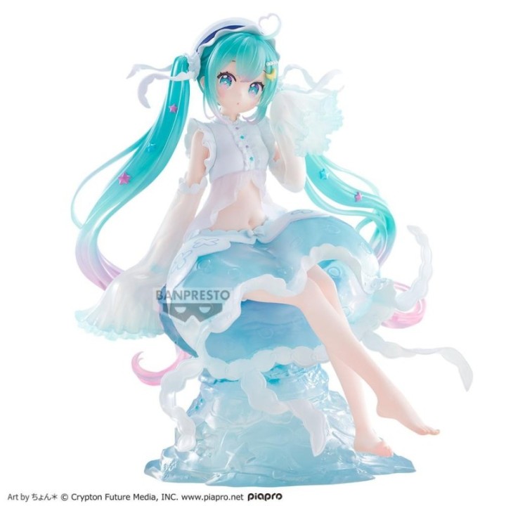 banpresto figura banpresto hatsune miku banpresto evolve clearluxe jellyfish 20cm