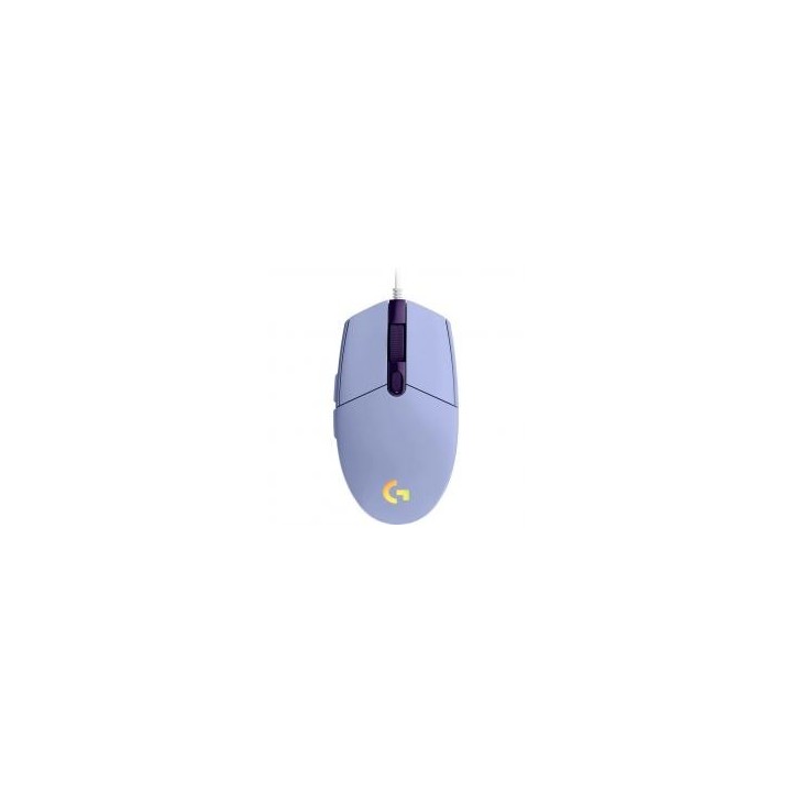 logitech raton gaming logitech g102 lightsync lila