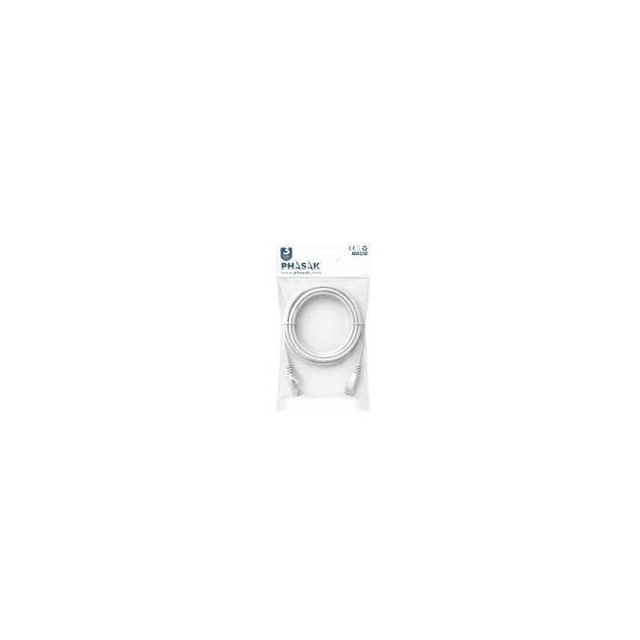 phasak cable red phasak latiguillo rj45 utp cat6 0.5m gris 50cm phk 1650