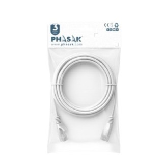 phasak cable red phasak latiguillo rj45 utp cat6 0.25m gris 25cm phk 1652