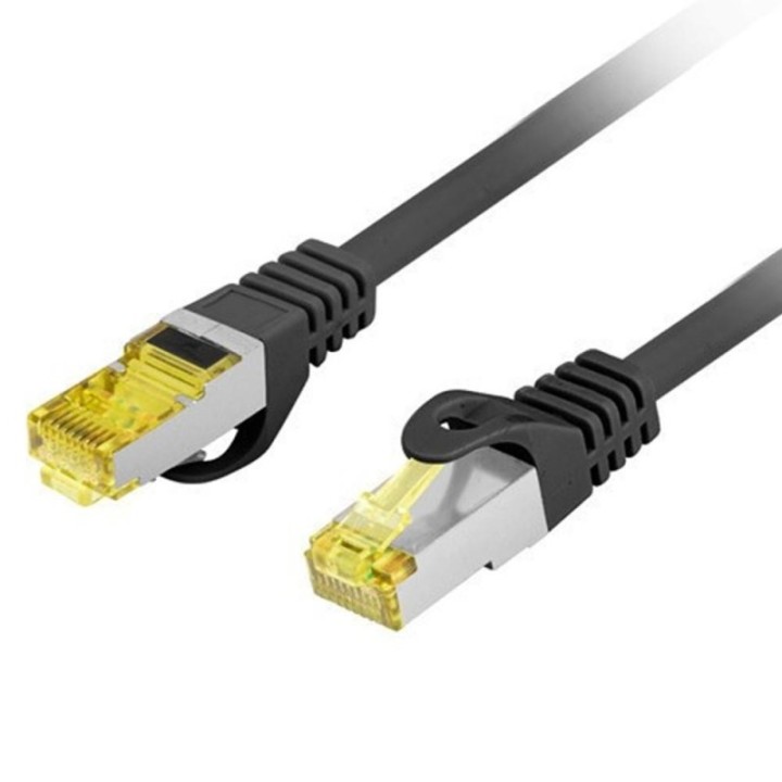 lanberg cable red lanberg latiguillo cat.6a s   ftp lszh cu 1m negro fluke passed