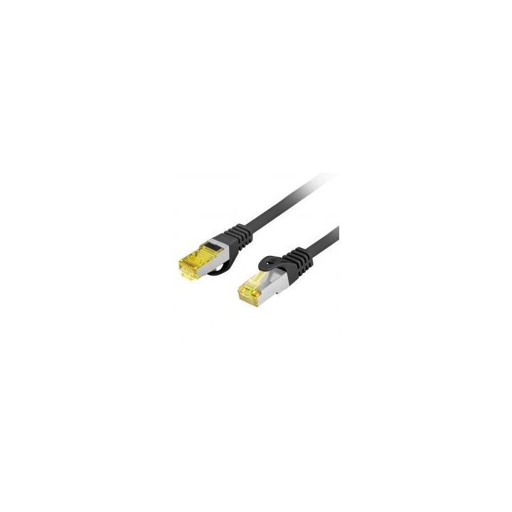 lanberg cable red lanberg latiguillo cat.6a s   ftp lszh cu 1m negro fluke passed