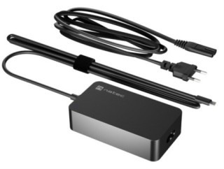 cargador natec grayling usb c 45w para portatiles, tablets, smartphones