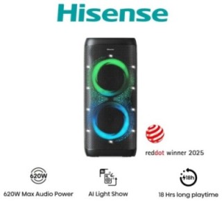 altavoces hisense party thunder inalambricos 620w bluethoot 5.4 led