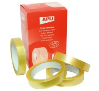 cinta adhesiva de uso universal. film resistente de 28 micras y desenrollado silencioso. buena trans