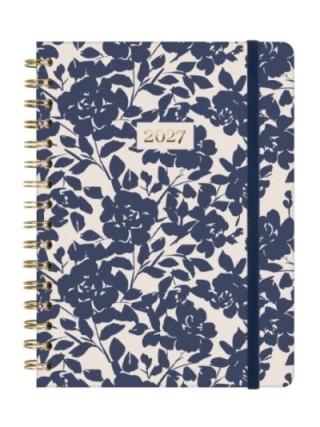 agenda de espiral doble con la cubierta de carton forrado. cierre con goma elastica. papel de 80gr.