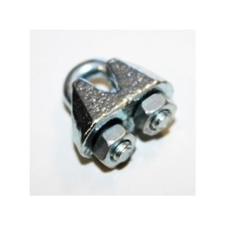 sujeta cables recto galvanizado din   741 3 mm.