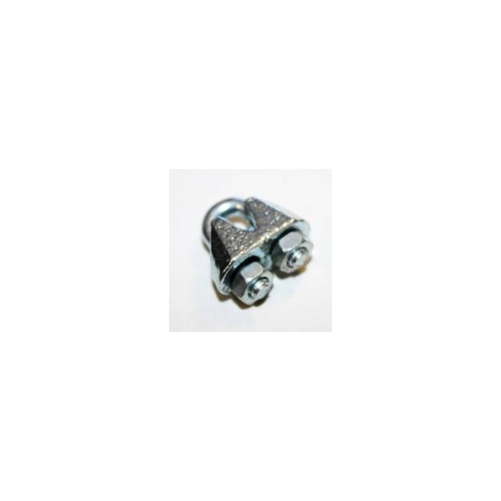 sujeta cables recto galvanizado din   741 3 mm.