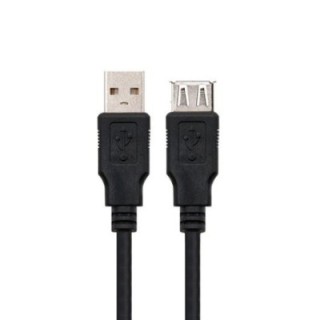 nanocable cable usb tipo a 2.0 a usb tipo a 2.0 nanocable 3m negro macho   hembra