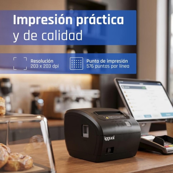 iggual impresora t?rmica tickets tp7001 usb+rj45
