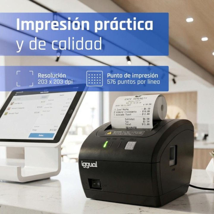 iggual impresora t?rmica tickets tp easy 80 usb+rj