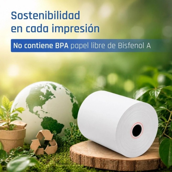 iggual caja 50 rollos papel t?rmico sin bpa 80x80