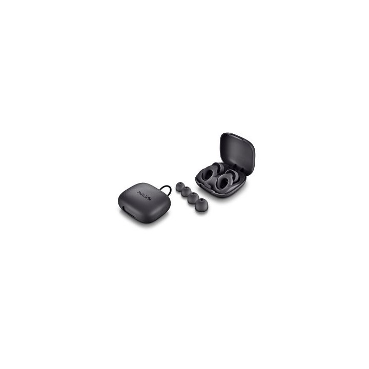 tapones de oido ngs noon black silicona reutilizables reduccion 23db snr estuche y 4 packs almohadil