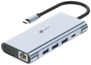 leotec docking station 11 1 1usb c pd100 3usb3.0 1usb c 1 hdmi 1vga 1tjsd mcsd