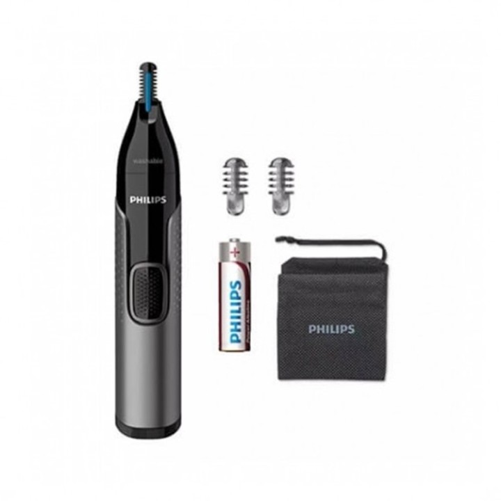 philips cortapelos philips + naricero nt3650   16 negro 2peines    cuchilla lavable    ducha    reco
