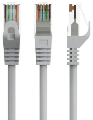 cable red gembird utp cat6 0,25m gris