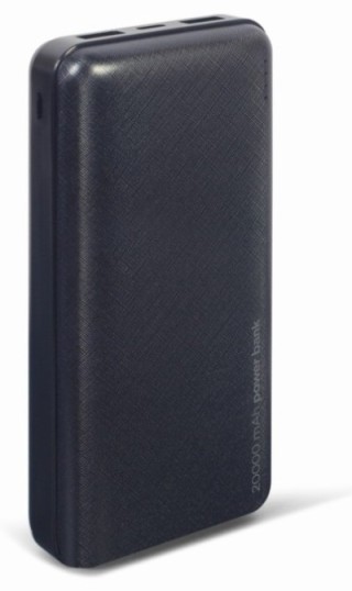 powerbank gembird 20000mah 1x microusb a 2x usb a negro