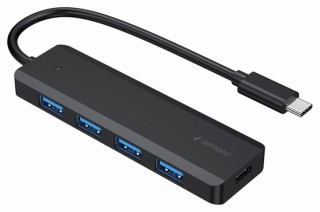 concentrador gembird usb 3.1  gen 1  tipo c de 4 puertos