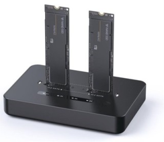 dock gembird dd2 u3m2 usb c usb c gris