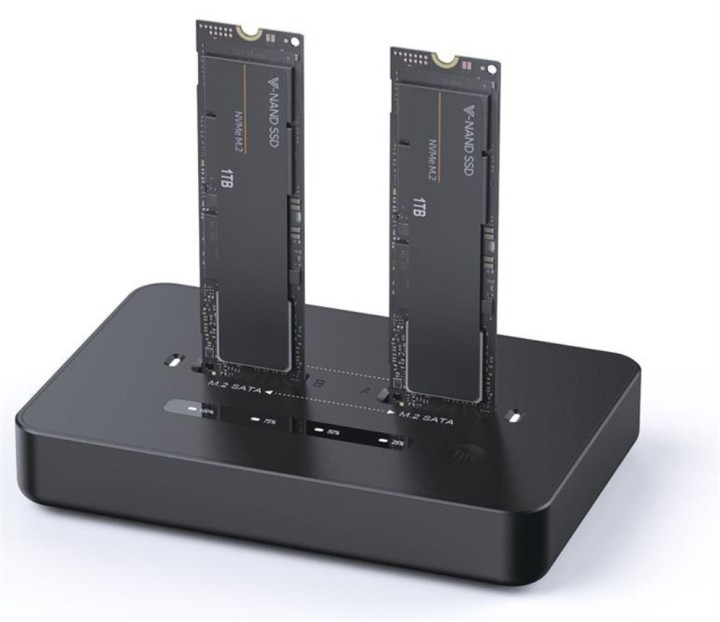 dock gembird dd2 u3m2 usb c usb c gris