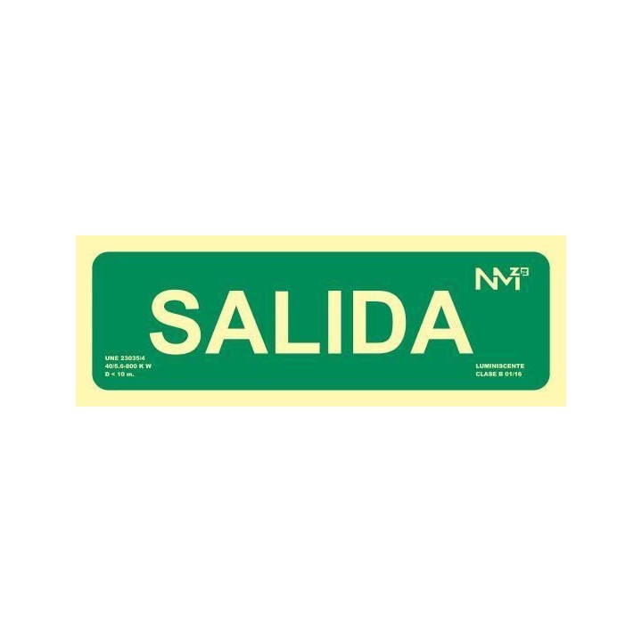 placa senalizacion a2000 salida pp ver