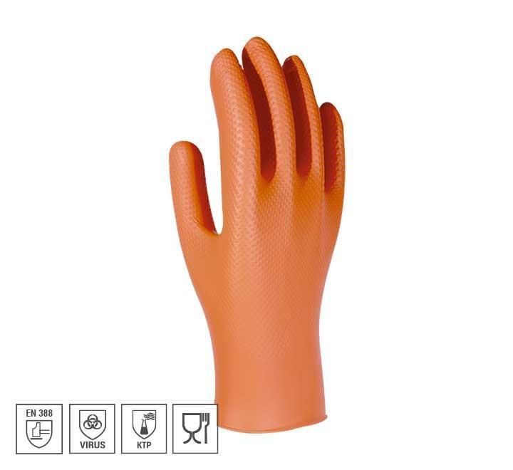 caja 50 guantes seg. desechable 3l unigrip or t.l