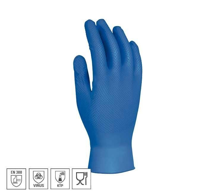 caja 50 guantes seg. desechable 3l unigrip bl t.xl