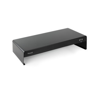 tooq elevador soporte de monitor tooq metalico negro con usb